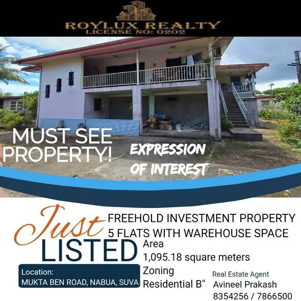 YOUR NEXT FREEHOLD INVESTMENT PROPERTY 💲💲 4 Flats — FJD $1260000 in ...