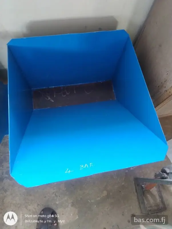 All parts for grog pounding machine available for sale: motors, pulleys, bearings, steel rod, steel 