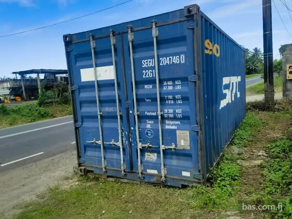 Good condition shipping container for sale. View in Navua.