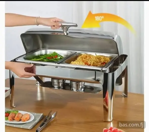 2 tray Electric food warmer display buffet. Use pu