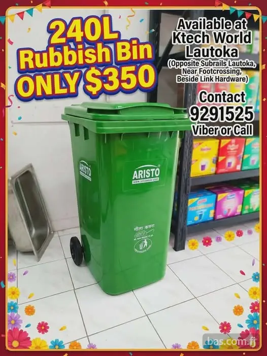 Rubbish bin on special.