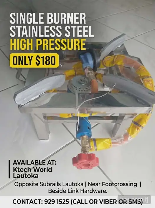 Single Burner Stainless Steel Gas Stove on special.