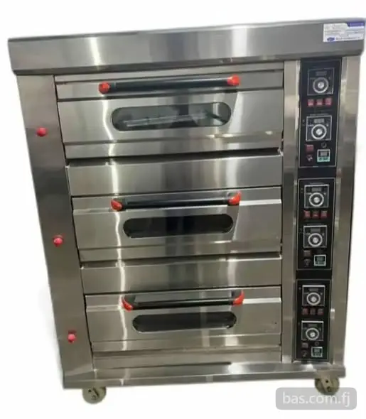 Commercial 3 Deck- 6 Tray Gas Oven