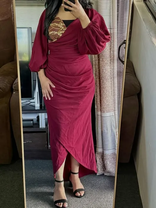 Ladies Red Dress Size L $50 Shein outfit  FJD $50 in Nausori | bas.com.fj