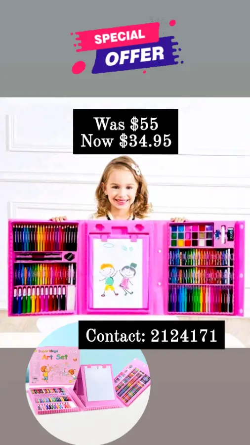 208pcs color set Blue and pink set available