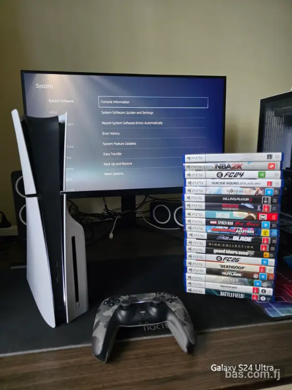 Ps5 with one controller and selected games Prices may vary on games selected