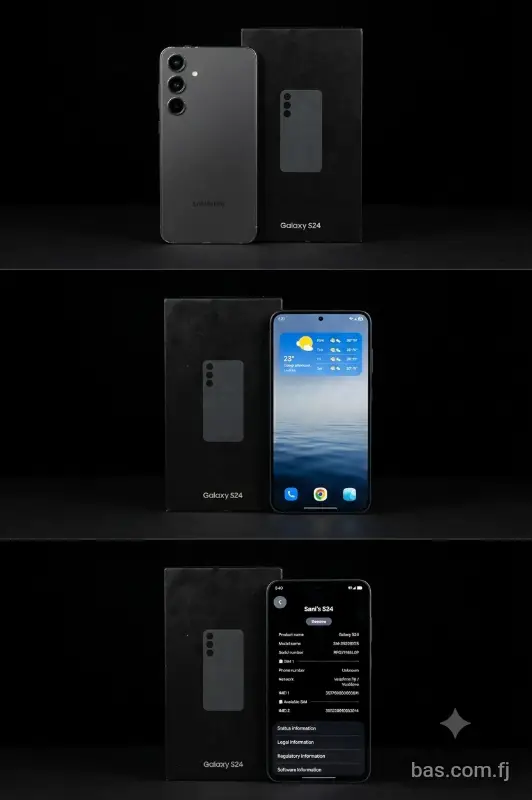 Samsung galaxy S24, 8gb ram, 512gb storage.